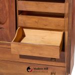 broyhill brasilia mid century walnut and brass gentleman chest dresser