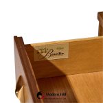 broyhill brasilia mid century walnut and brass gentleman's chest highboy dresser