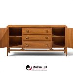 broyhill brasilia walnut and brass mid century credenza