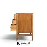 broyhill brasilia walnut and brass mid century credenza