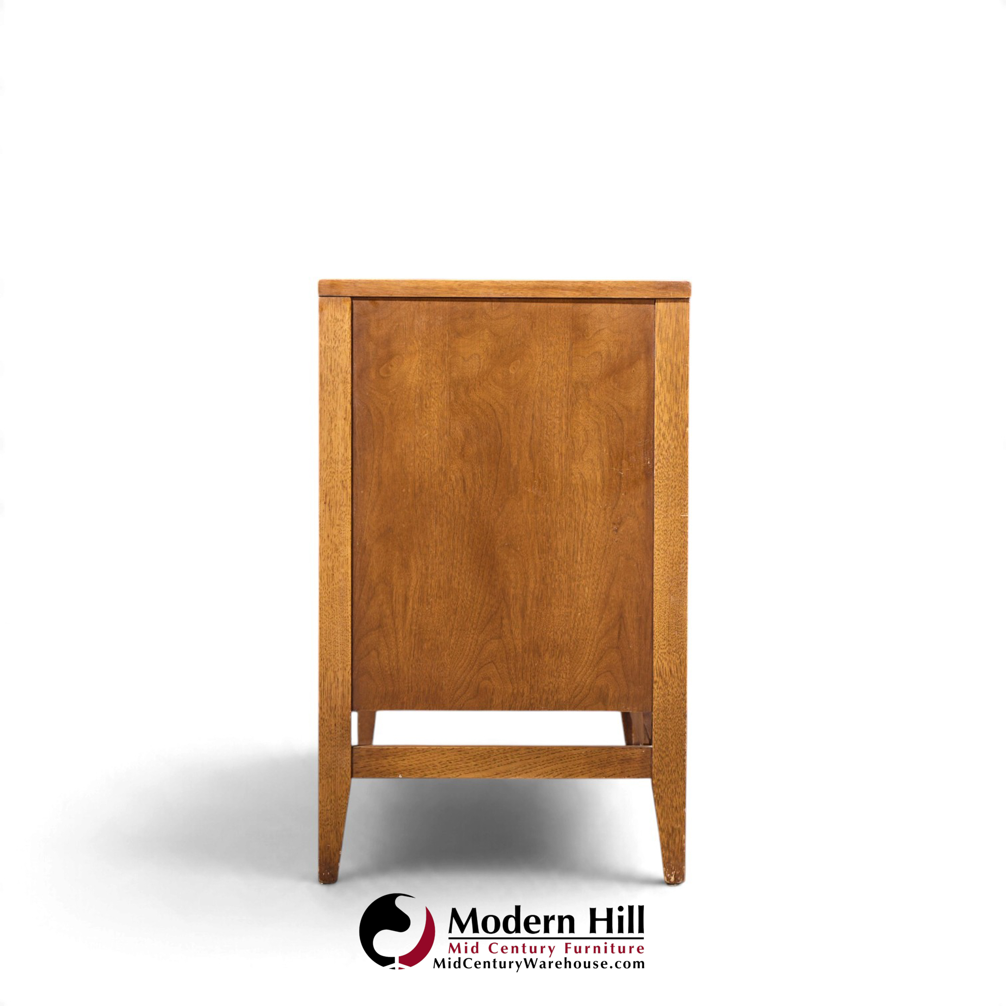 broyhill brasilia walnut and brass mid century credenza