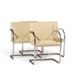 brueton mid century brno chairs - set of 4