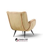 carlo hauner mid century brazilian lounge chairs - pair