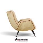 carlo hauner mid century brazilian lounge chairs - pair