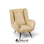 carlo hauner mid century brazilian lounge chairs - pair
