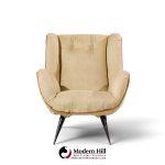 carlo hauner mid century brazilian lounge chairs - pair