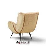 carlo hauner mid century brazilian lounge chairs - pair