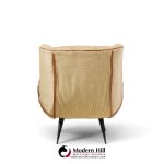 carlo hauner mid century brazilian lounge chairs - pair