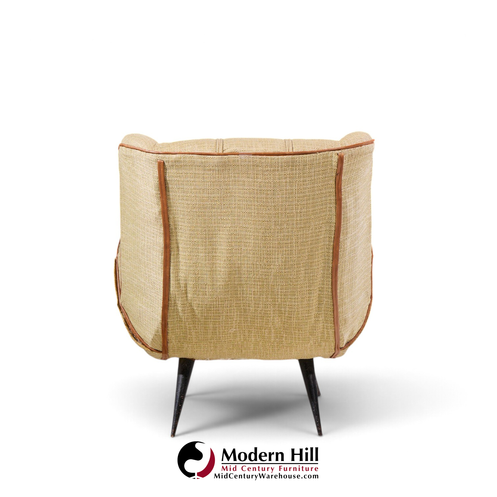 carlo hauner mid century brazilian lounge chairs - pair