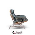charles & ray eames for herman miller model es108 mid century walnut and leather two-seat sofa