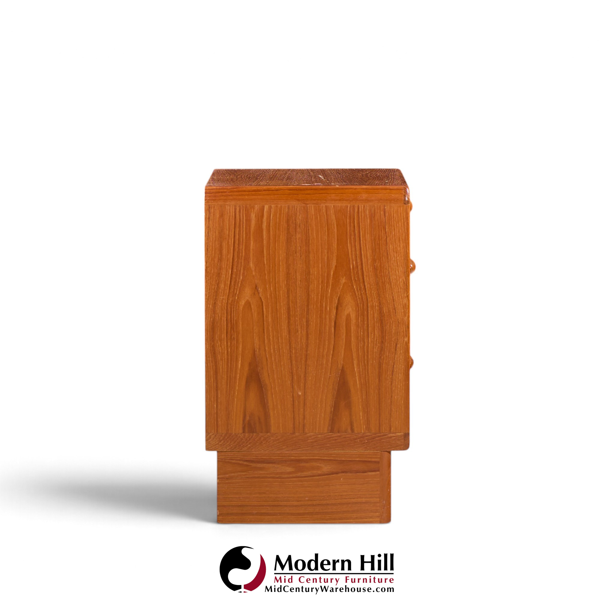 dyrlund mid century danish teak nightstands - pair