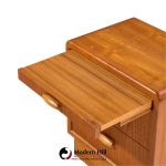dyrlund mid century danish teak nightstands - pair