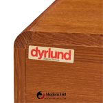 dyrlund mid century danish teak nightstands - pair