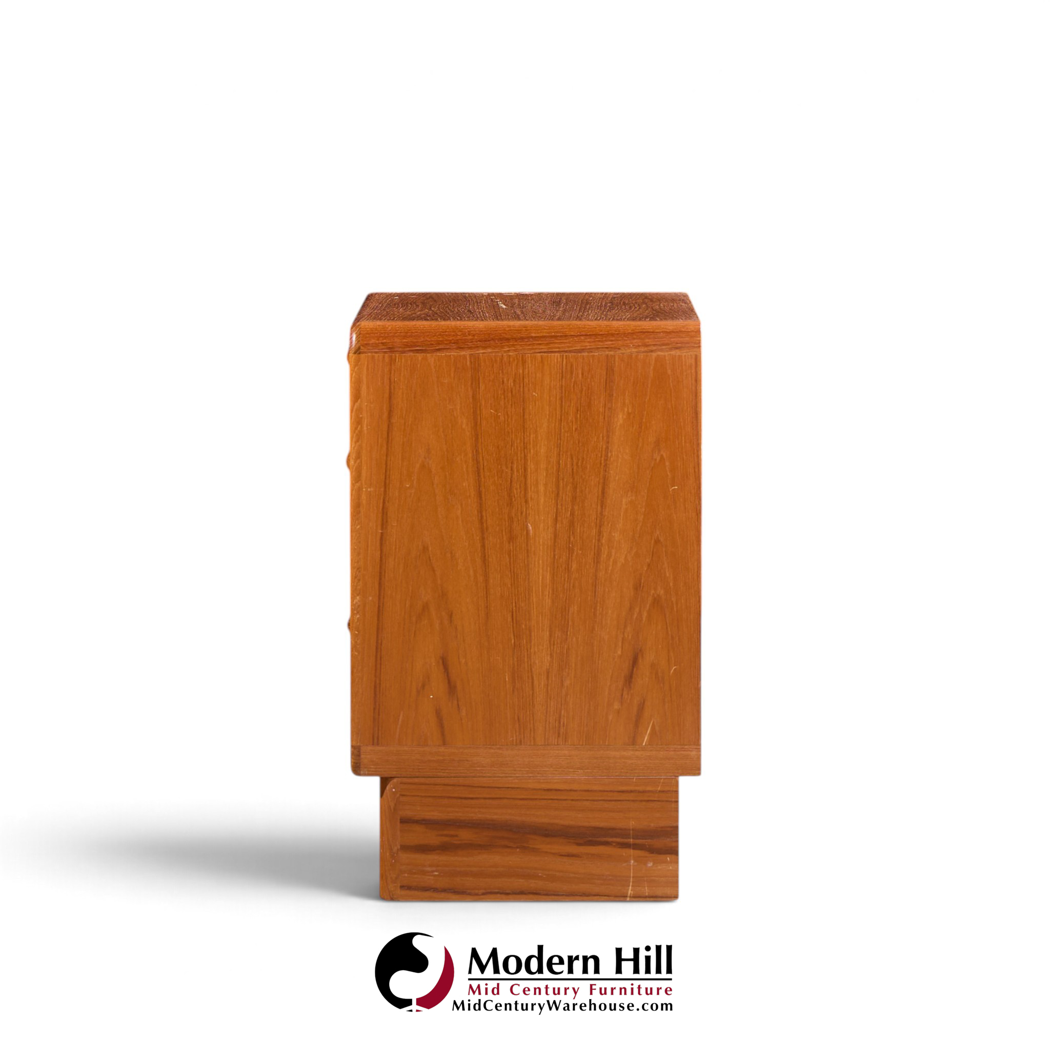 dyrlund mid century danish teak nightstands - pair