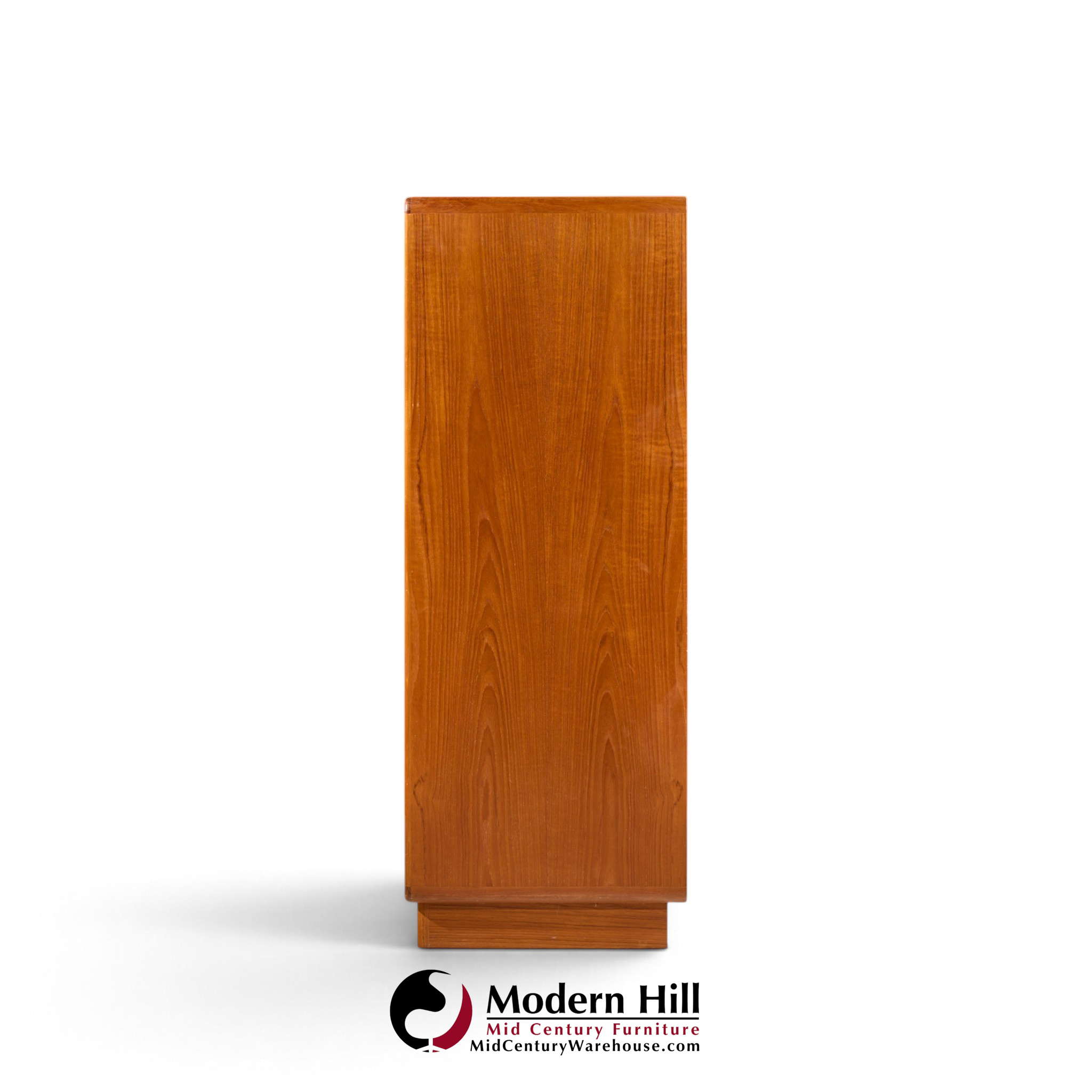 dyrlund mid century danish teak tambour door armoire highboy dresser