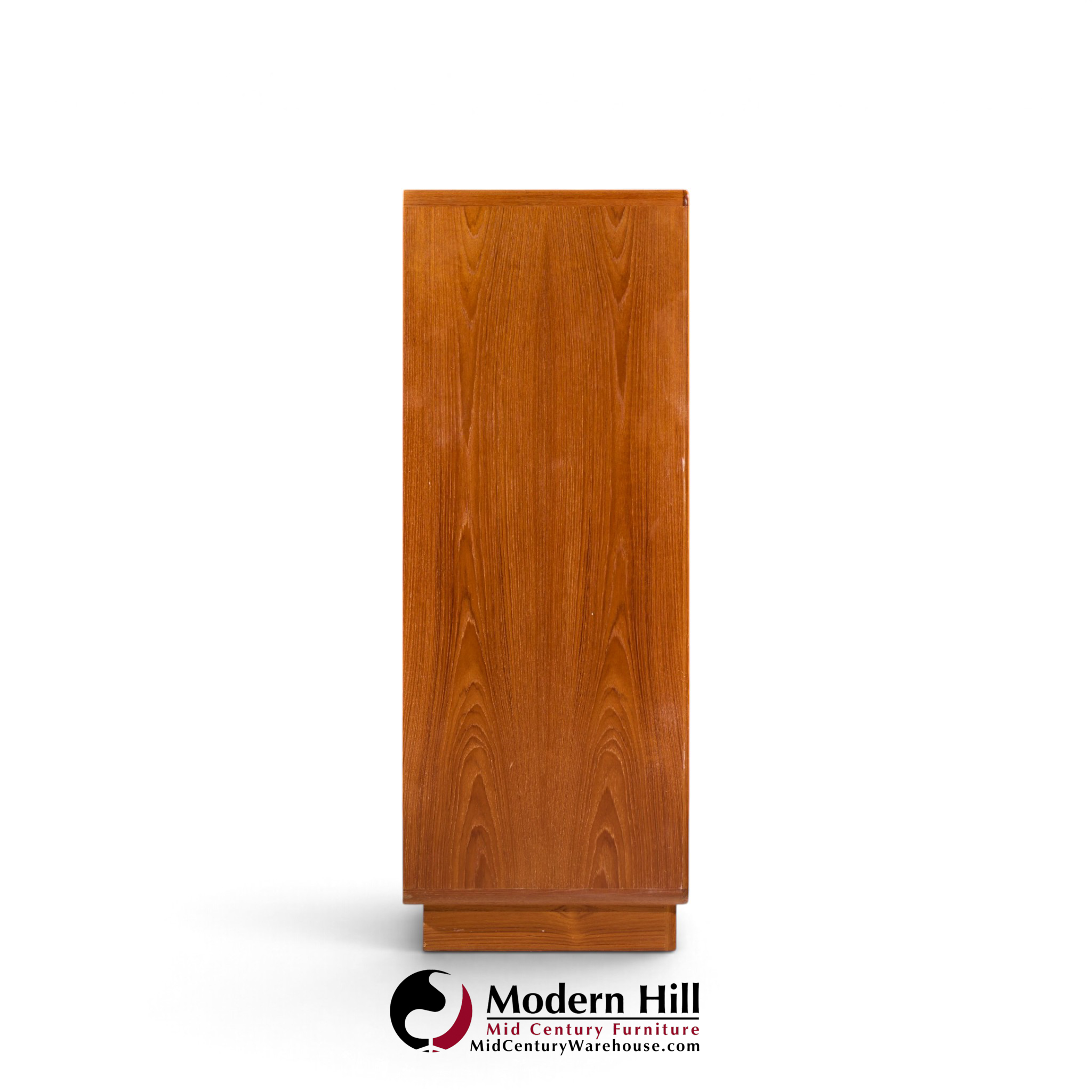 dyrlund mid century danish teak tambour door armoire highboy dresser