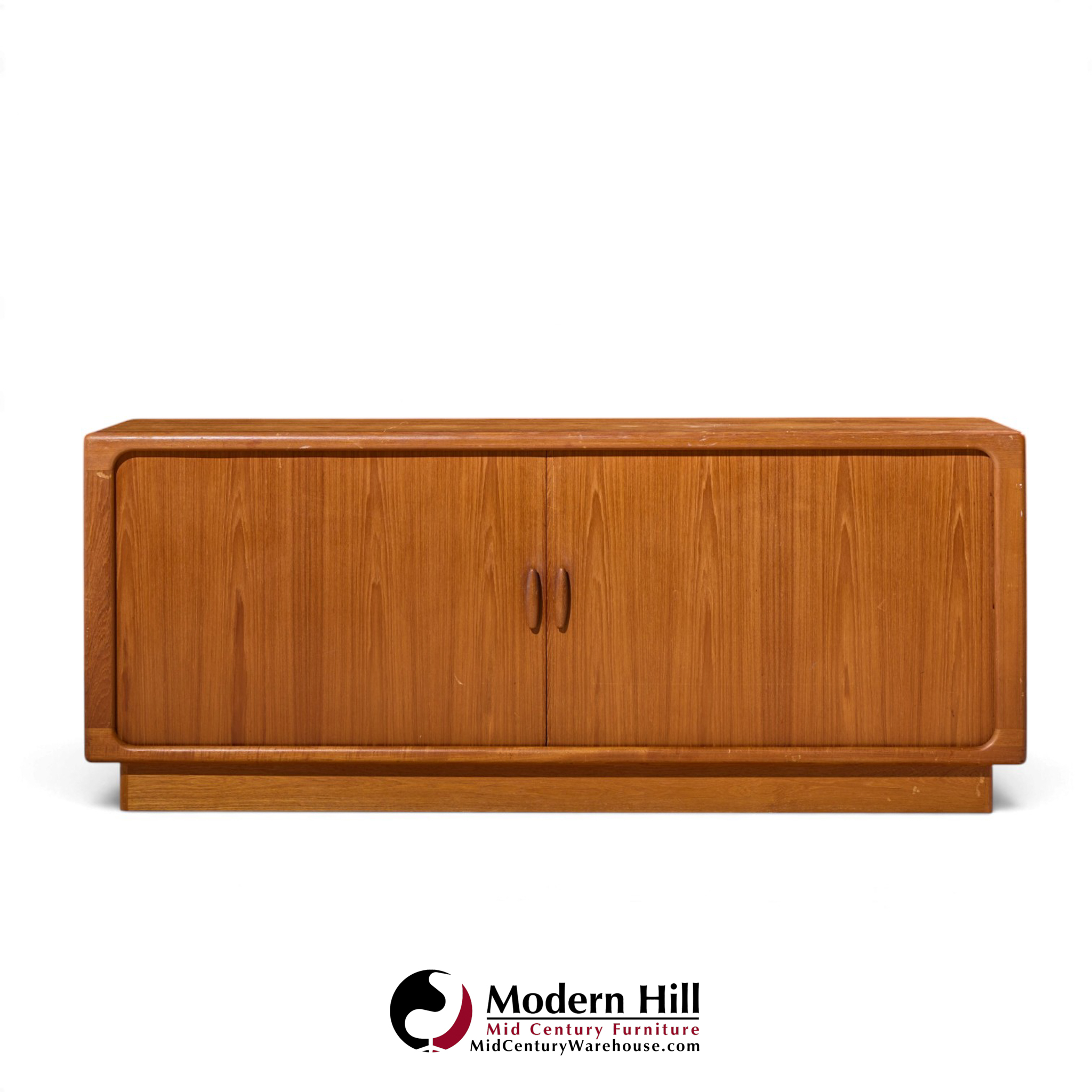 dyrlund mid century danish teak tambour door credenza