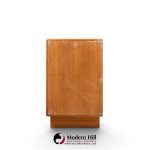 dyrlund mid century danish teak tambour door credenza