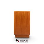 dyrlund mid century danish teak tambour door lowboy dresser