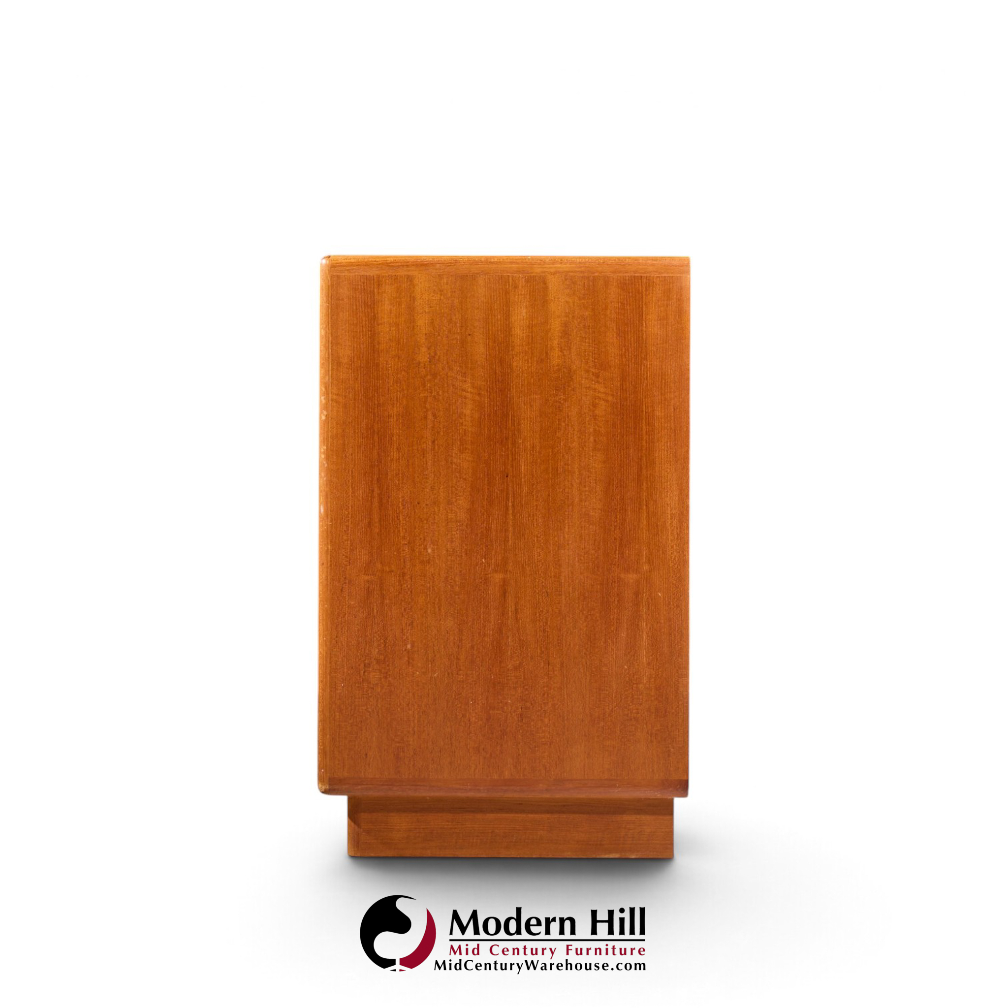 dyrlund mid century danish teak tambour door lowboy dresser