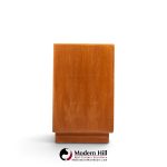 dyrlund mid century danish teak tambour door lowboy dresser