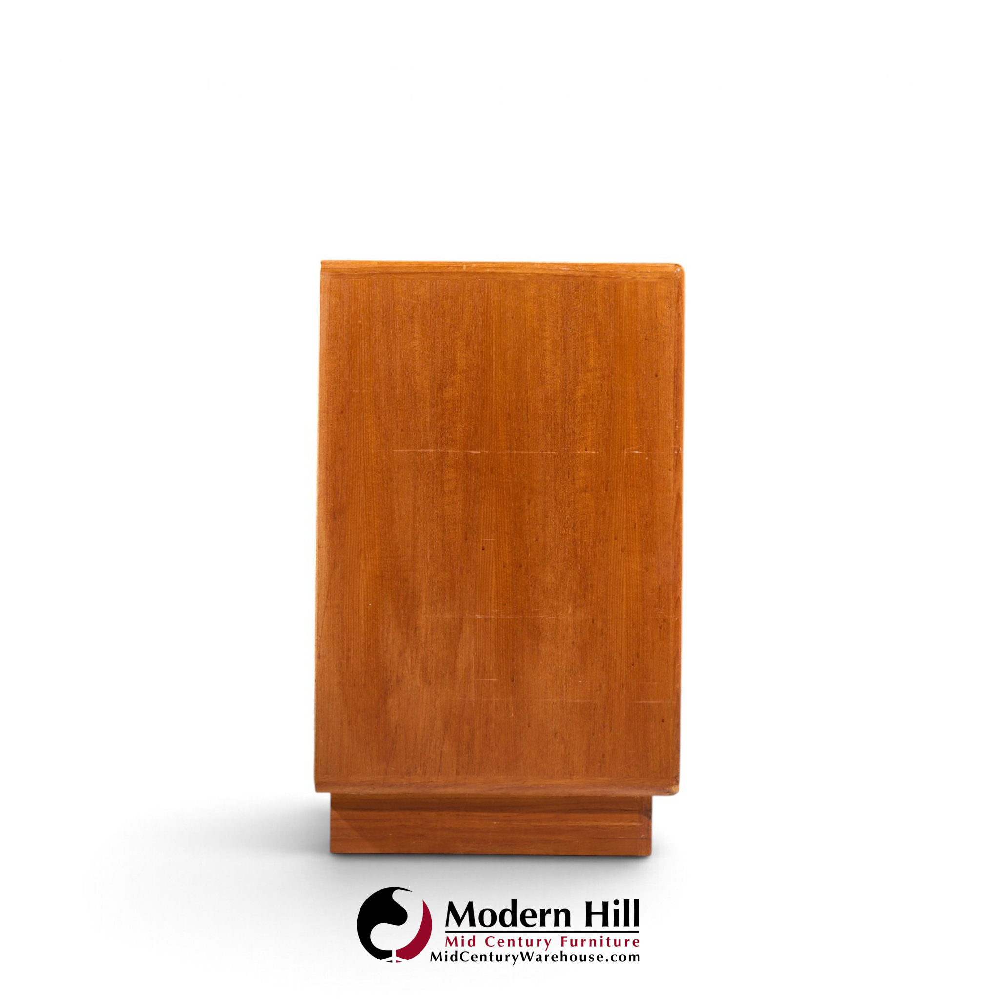 dyrlund mid century danish teak tambour door lowboy dresser