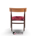 edward wormley for dunbar alexandria mid century walnut armchairs - pair