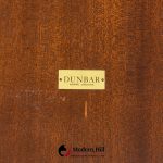 edward wormley for dunbar mid century mahogany and brass coffee table
