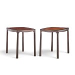 edward wormley for dunbar mid century rosewood side end tables - pair