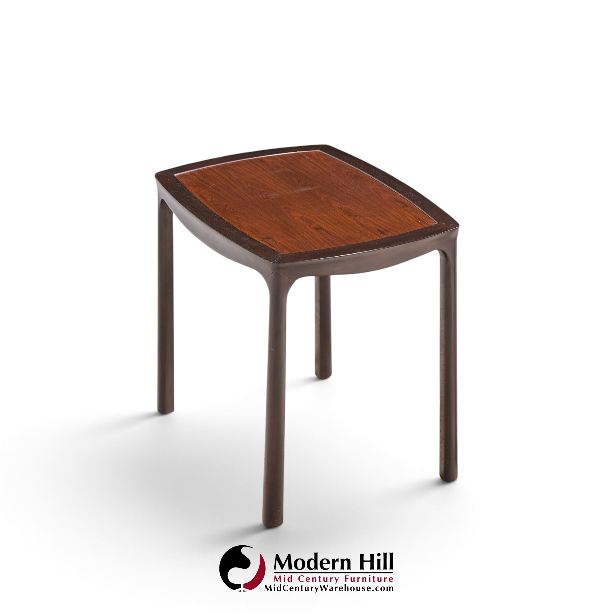 edward wormley for dunbar mid century rosewood side end tables - pair