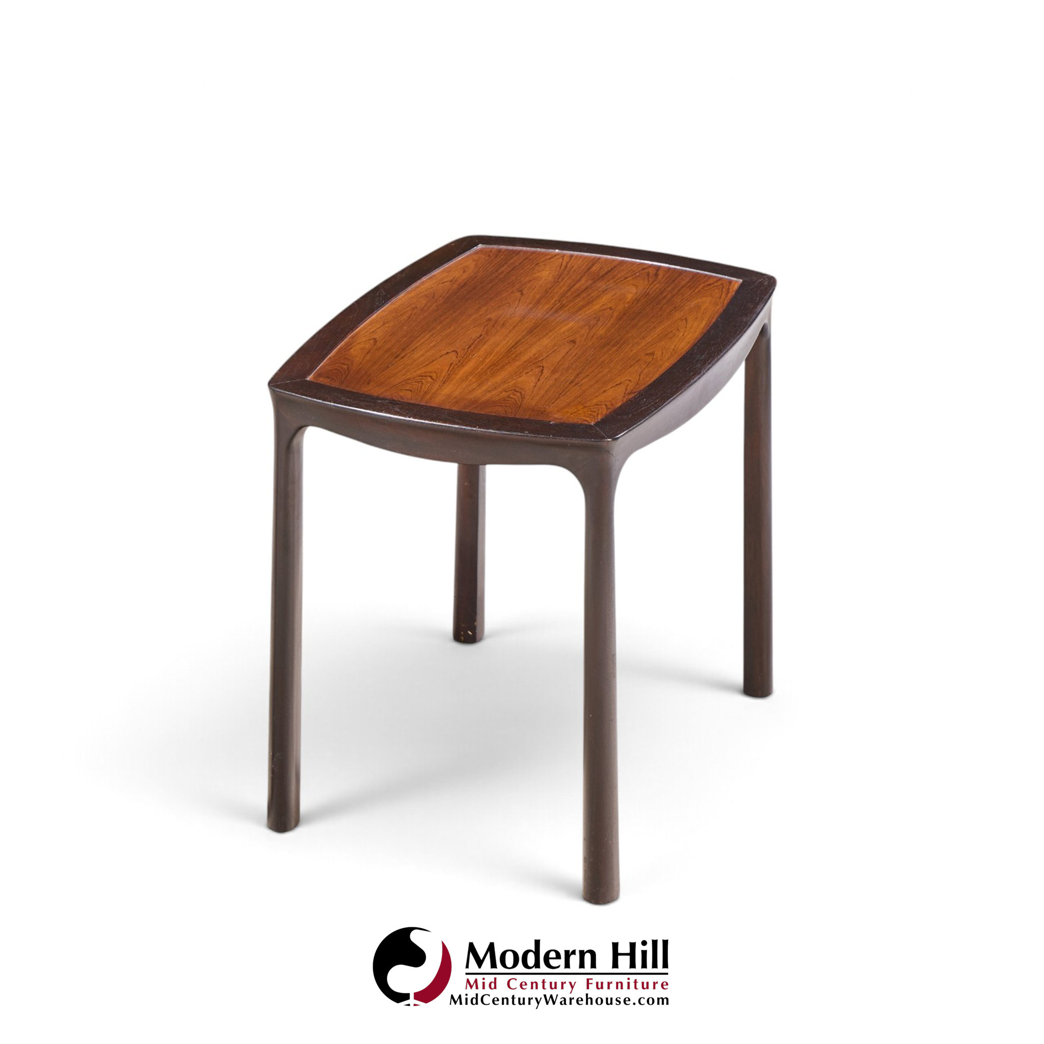 edward wormley for dunbar mid century rosewood side end tables - pair