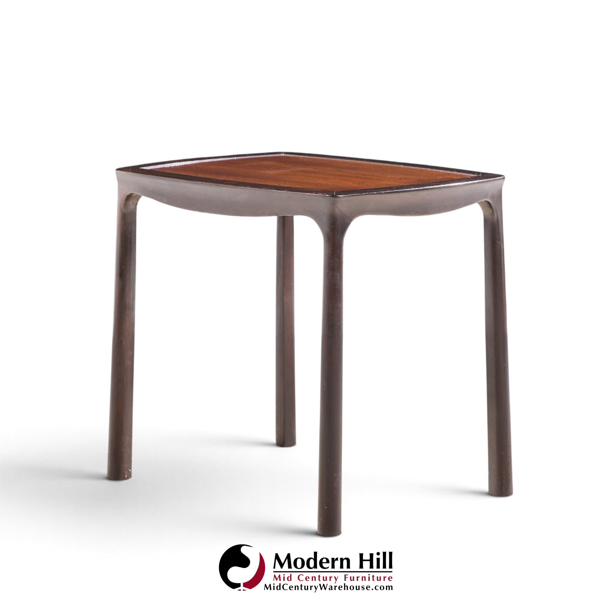 edward wormley for dunbar mid century rosewood side end tables - pair