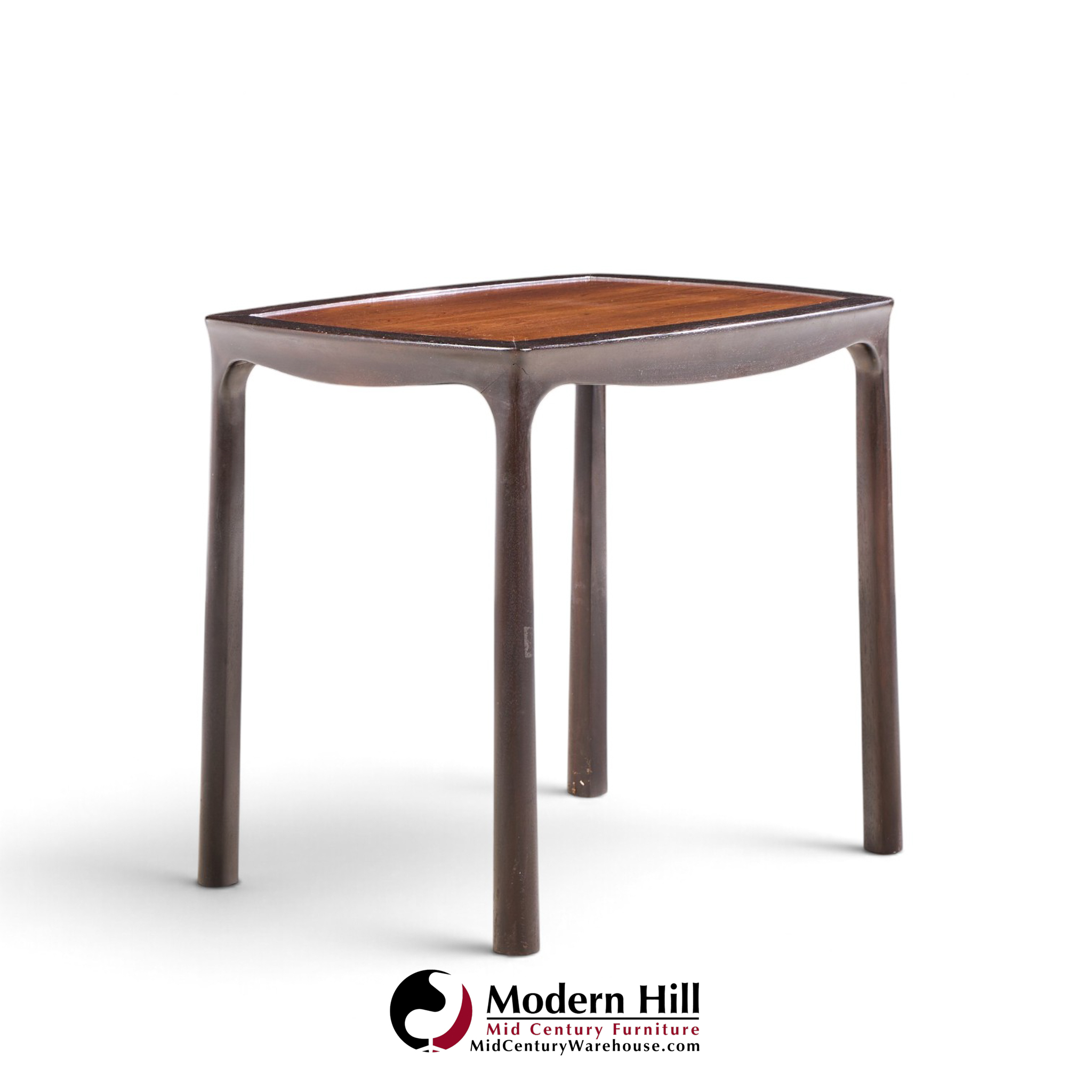 edward wormley for dunbar mid century rosewood side end tables - pair