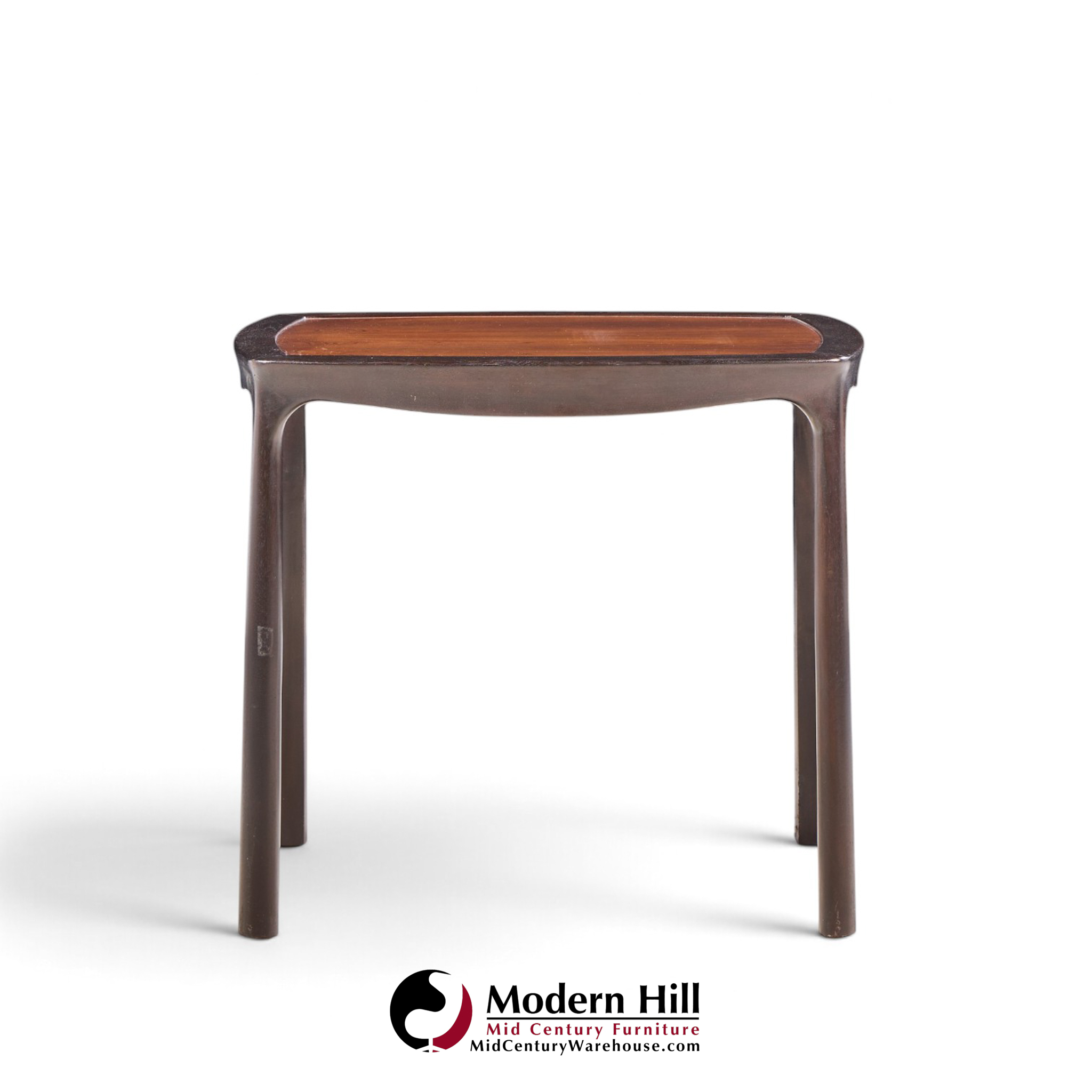 edward wormley for dunbar mid century rosewood side end tables - pair