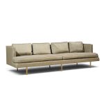 edward wormley for dunbar model 4907 mid century brass leg sofa