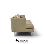 edward wormley for dunbar model 4907 mid century brass leg sofa