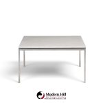 florence knoll mid century chrome and marble top coffee table