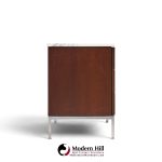 florence knoll mid century marble and chrome executive cabinet credenza