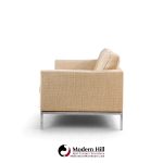 florence knoll mid century relaxed chrome sofa