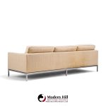 florence knoll mid century relaxed chrome sofa