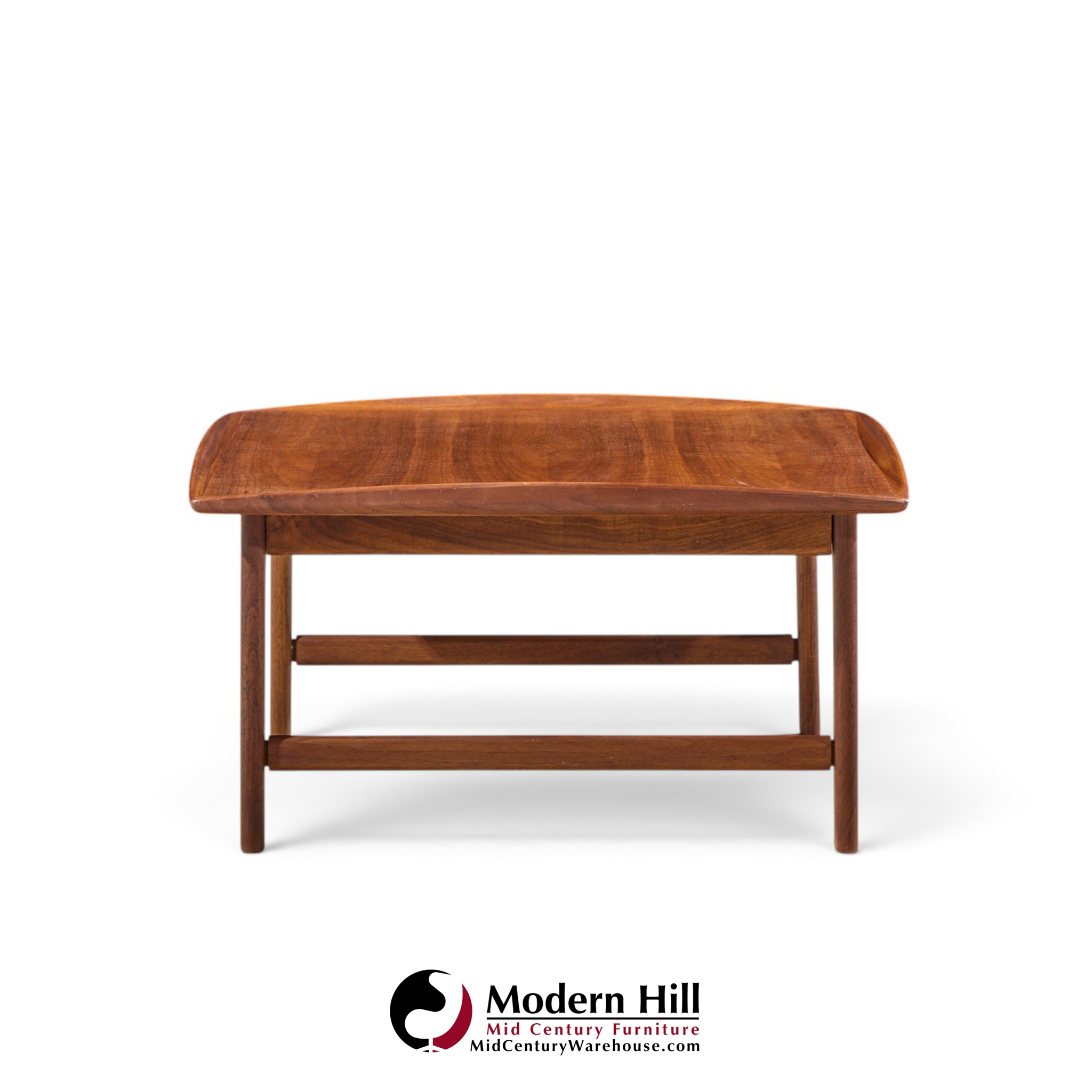 folke ohlsson for dux mid century swedish teak side end tables - pair