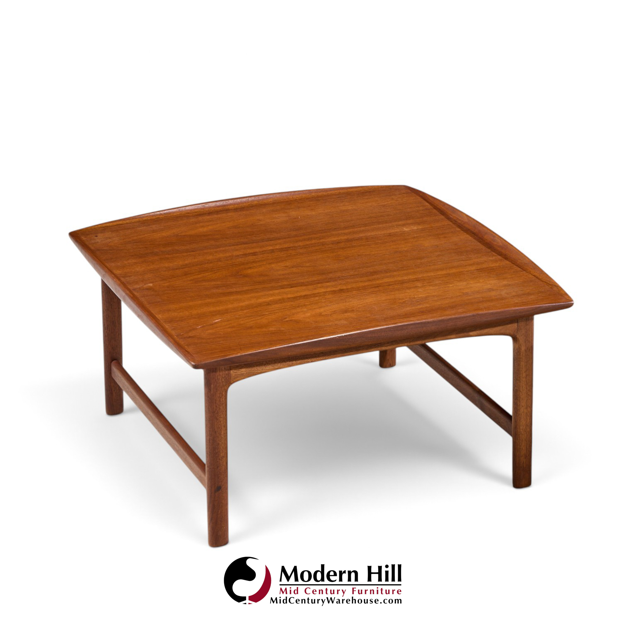 folke ohlsson for dux mid century swedish teak side end tables - pair