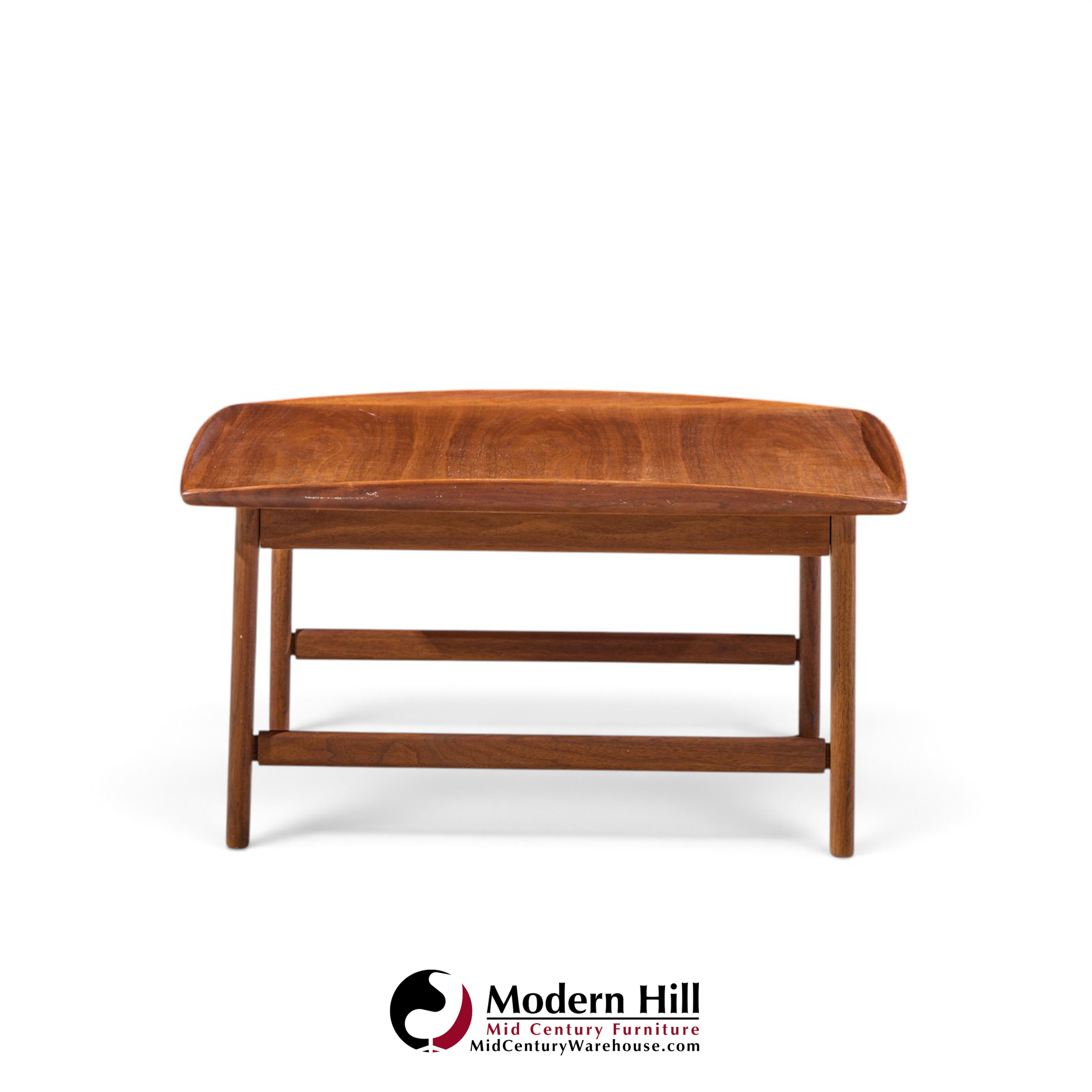 folke ohlsson for dux mid century swedish teak side end tables - pair