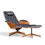 george mulhauser for plycraft mr chair mid century lounge chair and ottoman