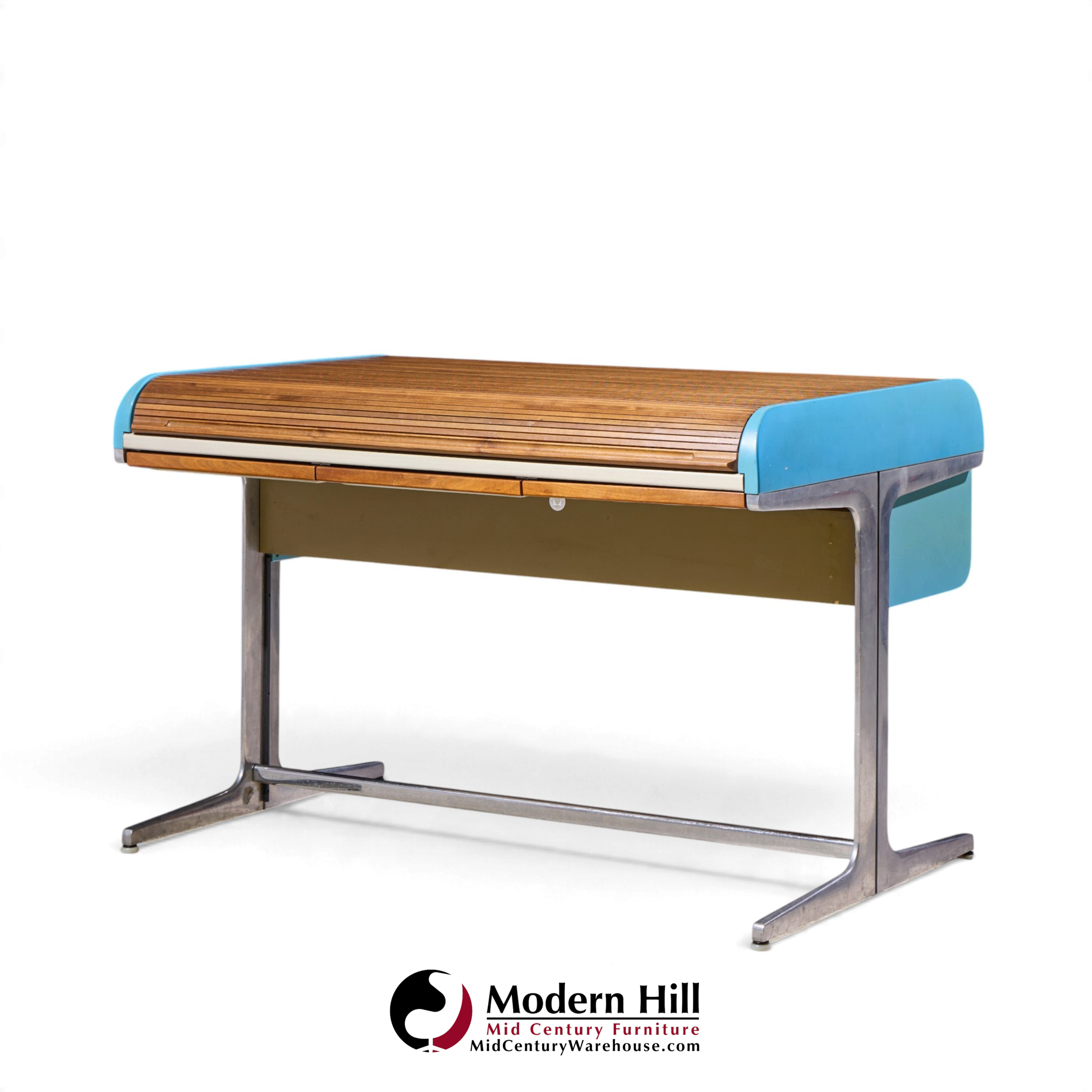 george nelson for herman miller action office mid century rolltop desk