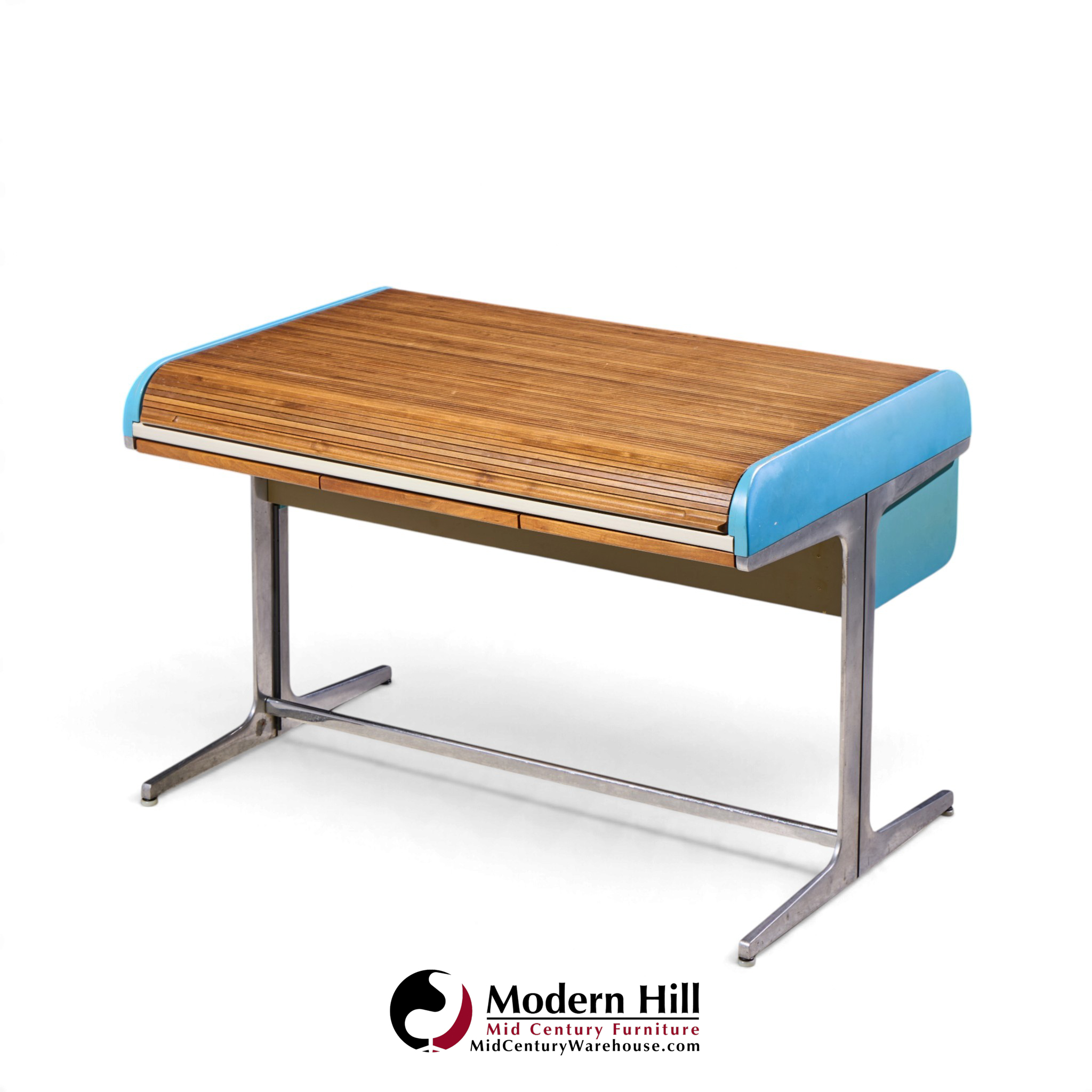 george nelson for herman miller action office mid century rolltop desk