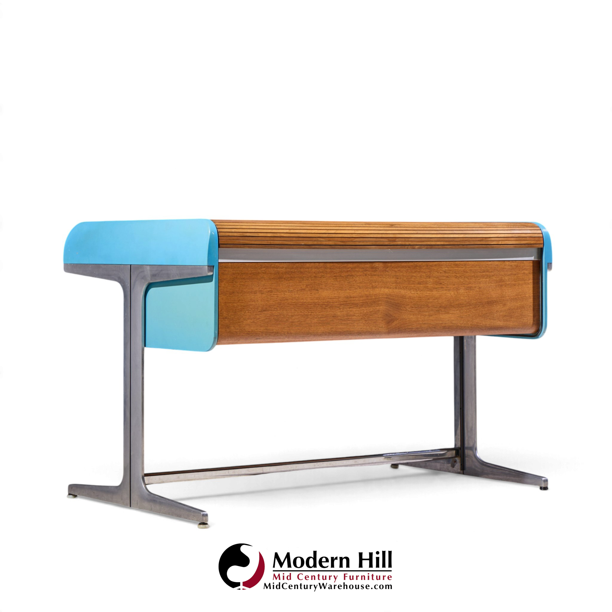 george nelson for herman miller action office mid century rolltop desk