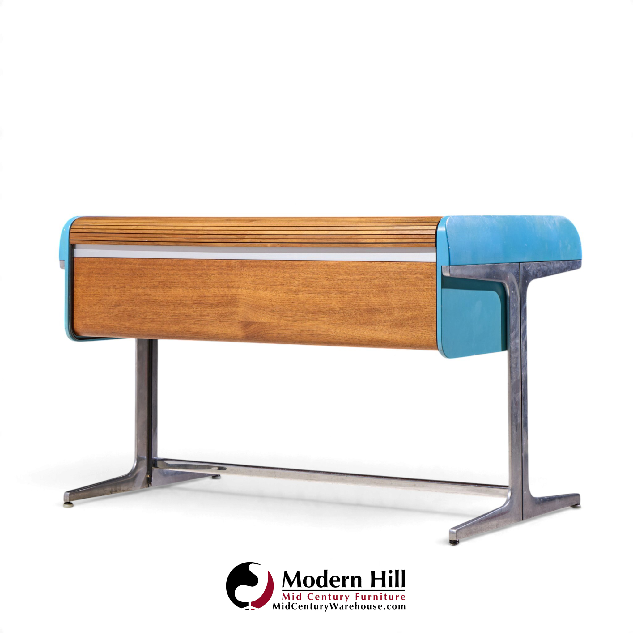 george nelson for herman miller action office mid century rolltop desk