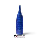 gertrud and otto natzler mid century lapis blue glaze cylindrical tall bottle