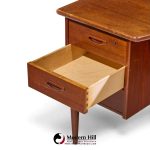 göran strand mid century swedish teak boomerang desk